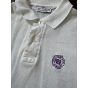 Vintage Wimbledon Championships Kent & Curwen Men's Polo Shirt White XL Tennis